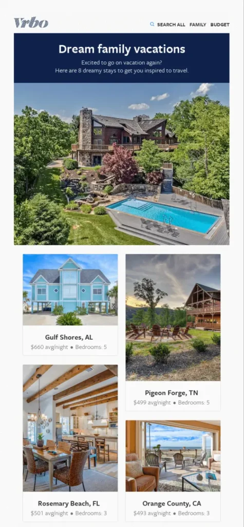 vrbo travel email marketing strategies